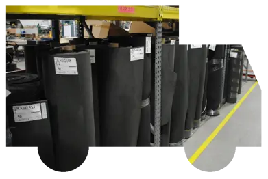 Inventory JBC Technologies - Full rolls of CNB4 closed-cell polyethylene foams - truck cutout