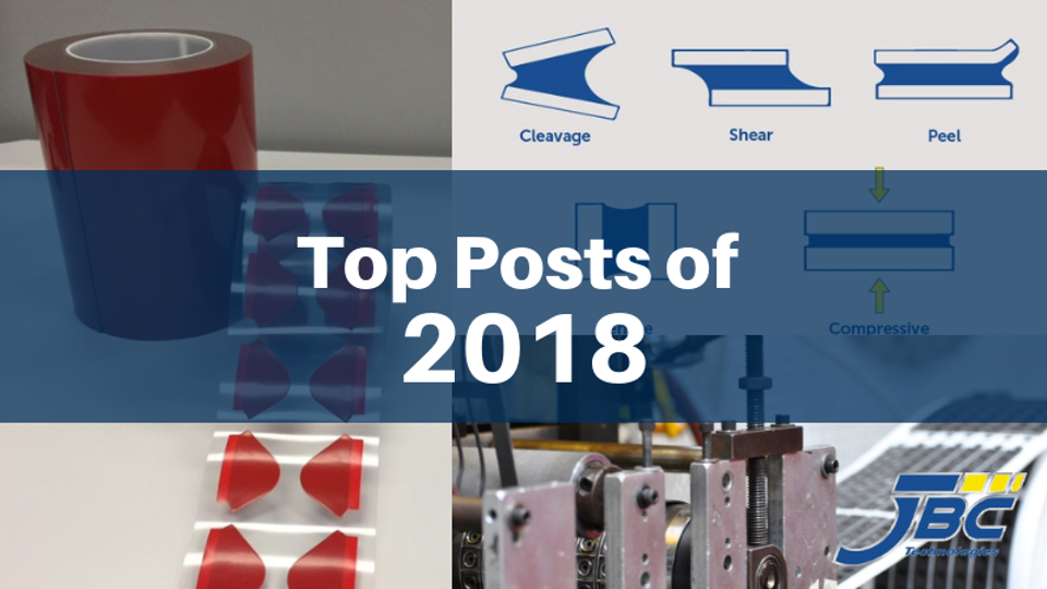 The 6 Most Visited Posts of 2018—From Common Reasons Adhesives Fail to Acrylic Foam Tape Suppliers