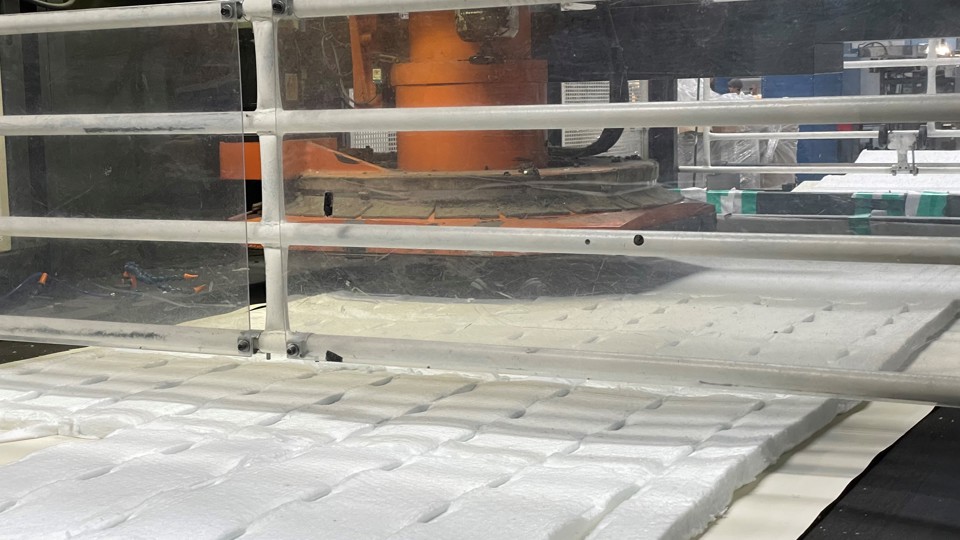 Die cutting of thermal insulation
