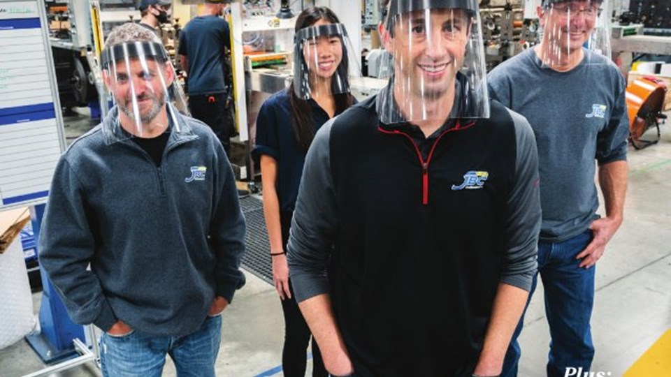 JBC Technologies Featured in North Ridgeville Magazine for Covid 19 Face Shield Manufacturing Collaboration