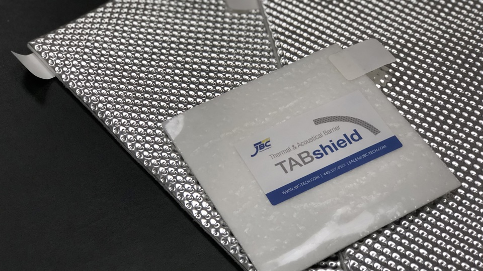 TABshield thermal acoustic lightweight heatshield material