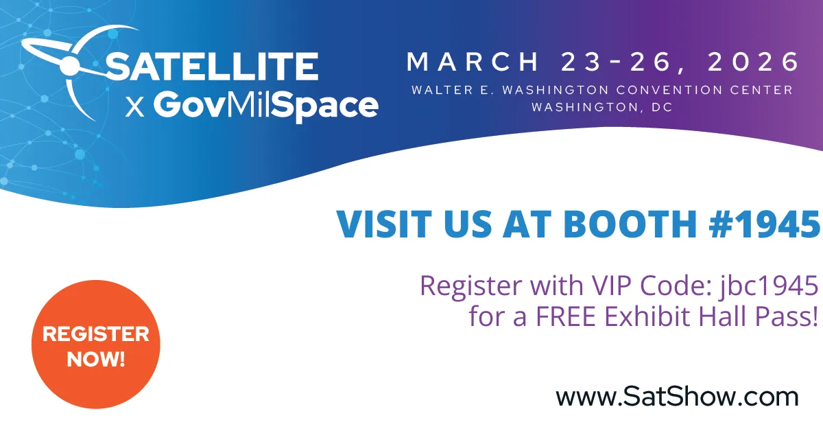 Visit JBC at Booth 1945 during The SATShow!