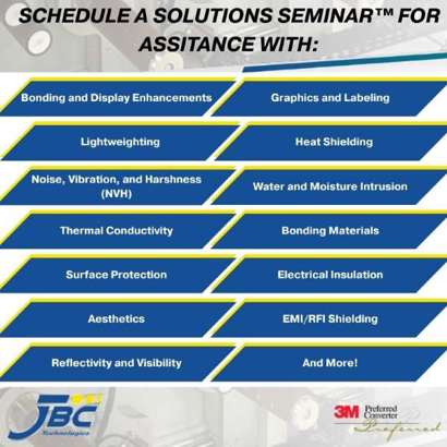 Schedule a Solutions Seminar with JBC Technologies and 3M!
